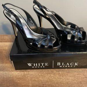 White House Black Market Black heels. Wore 1 time to a wedding